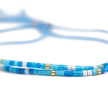 Blue Beaded Friendship Bracelets - Emerson & Oliver - Friendship Bracelets