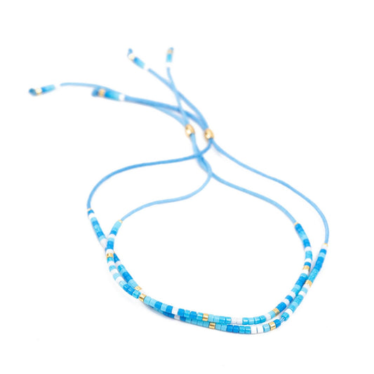 Blue Beaded Friendship Bracelets - Emerson & Oliver - Friendship Bracelets