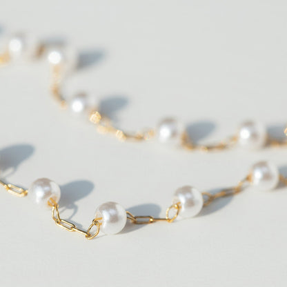 Delicate Pearl Necklace - Emerson & Oliver - Necklace