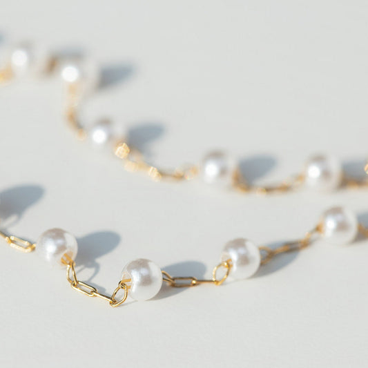 Delicate Pearl Necklace - Emerson & Oliver - Necklace