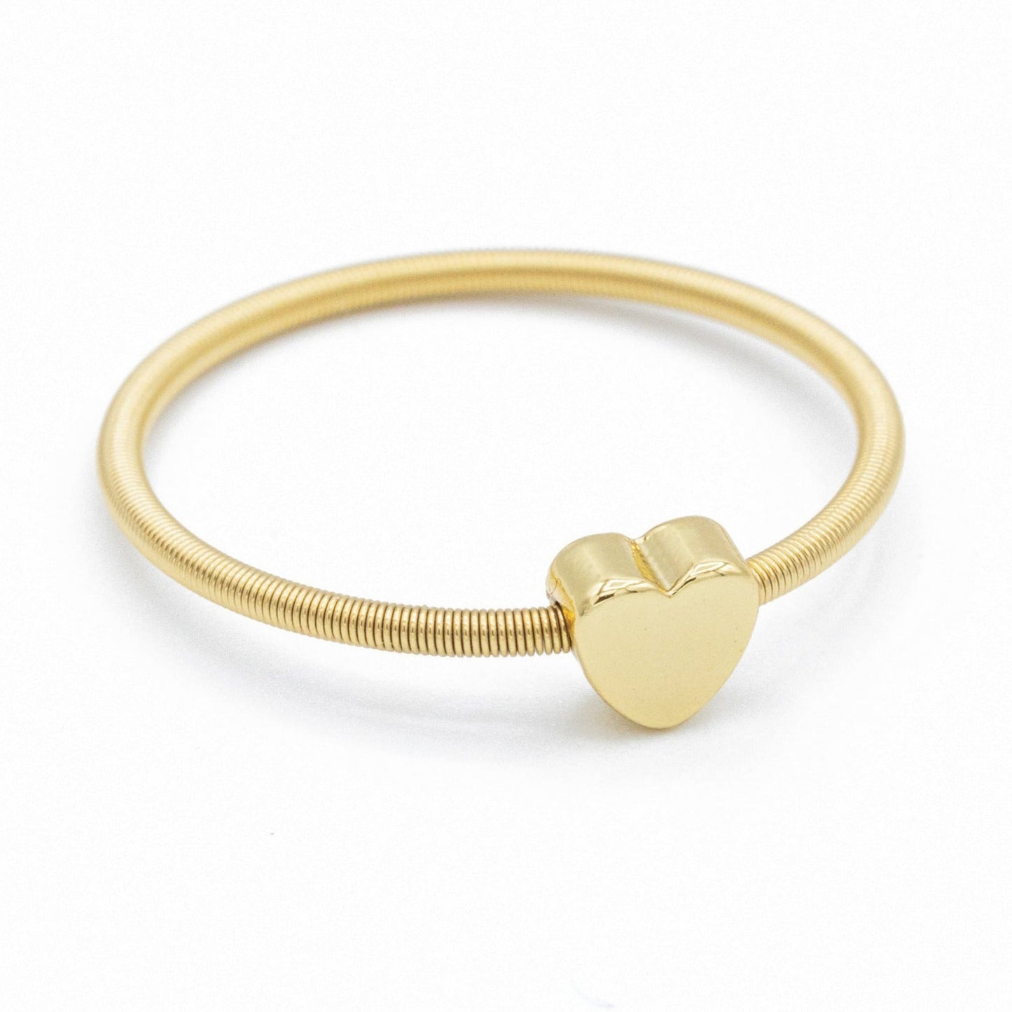 DIA Gold Heart Charm Ring - Emerson & Oliver - Dia Rings
