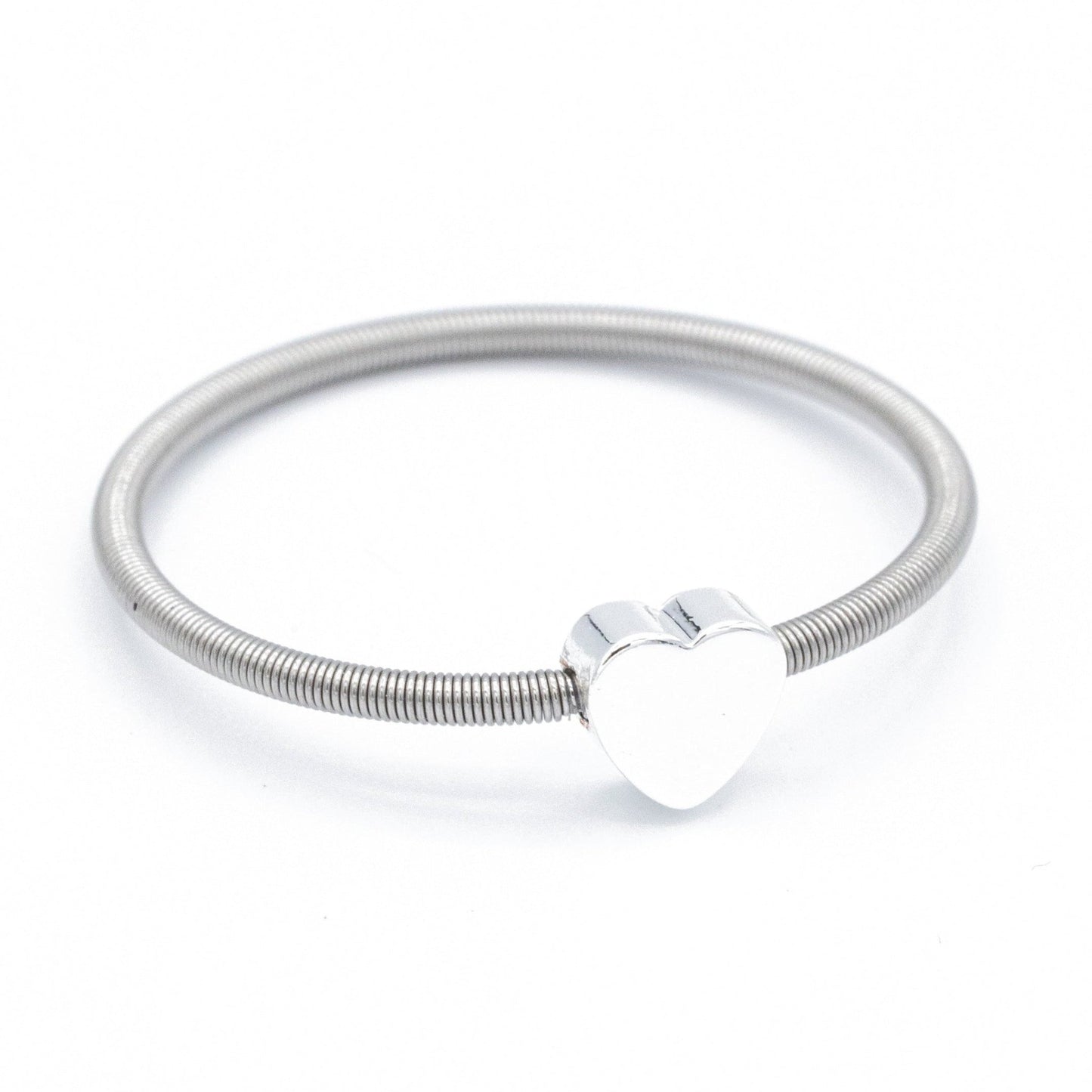 DIA White Gold Heart Charm Ring - Emerson & Oliver - Dia Rings