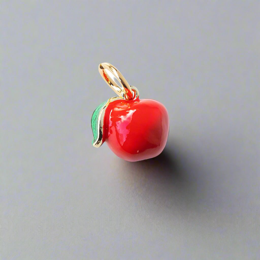 Enamel Apple Charm - Emerson & Oliver - Necklace Charms