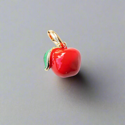 Enamel Apple Charm - Emerson & Oliver - Necklace Charms