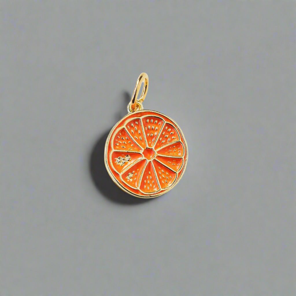 Enamel Fruit Slice Charm - Emerson & Oliver - Necklace Charm