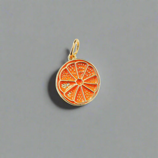 Enamel Fruit Slice Charm - Emerson & Oliver - Necklace Charm