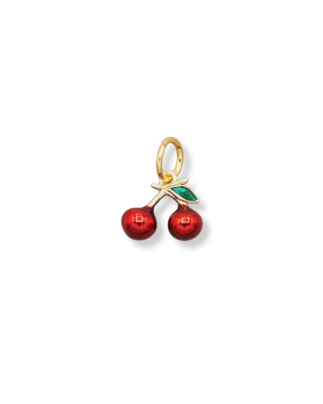enamel red cherry charm - Emerson & Oliver - Necklace