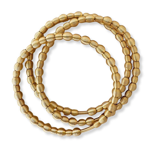 Gold ALL Beaded DIA Bracelets - Emerson & Oliver - Dia Metallics