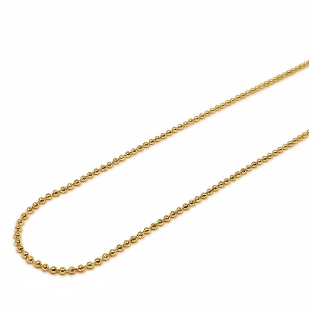 Gold Ball Chain - Studio Product Shot