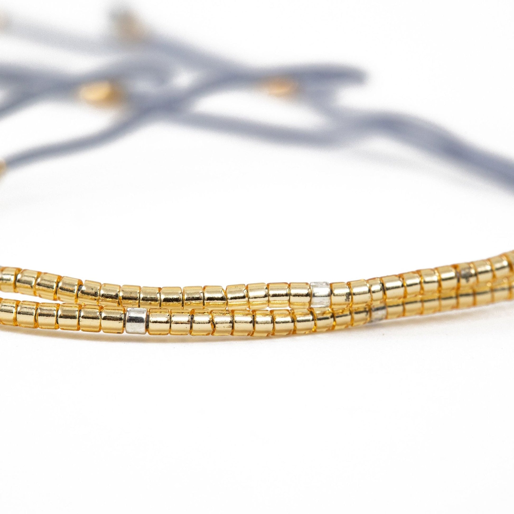 Gold Beaded Friendship Bracelets - Emerson & Oliver - Friendship Bracelets