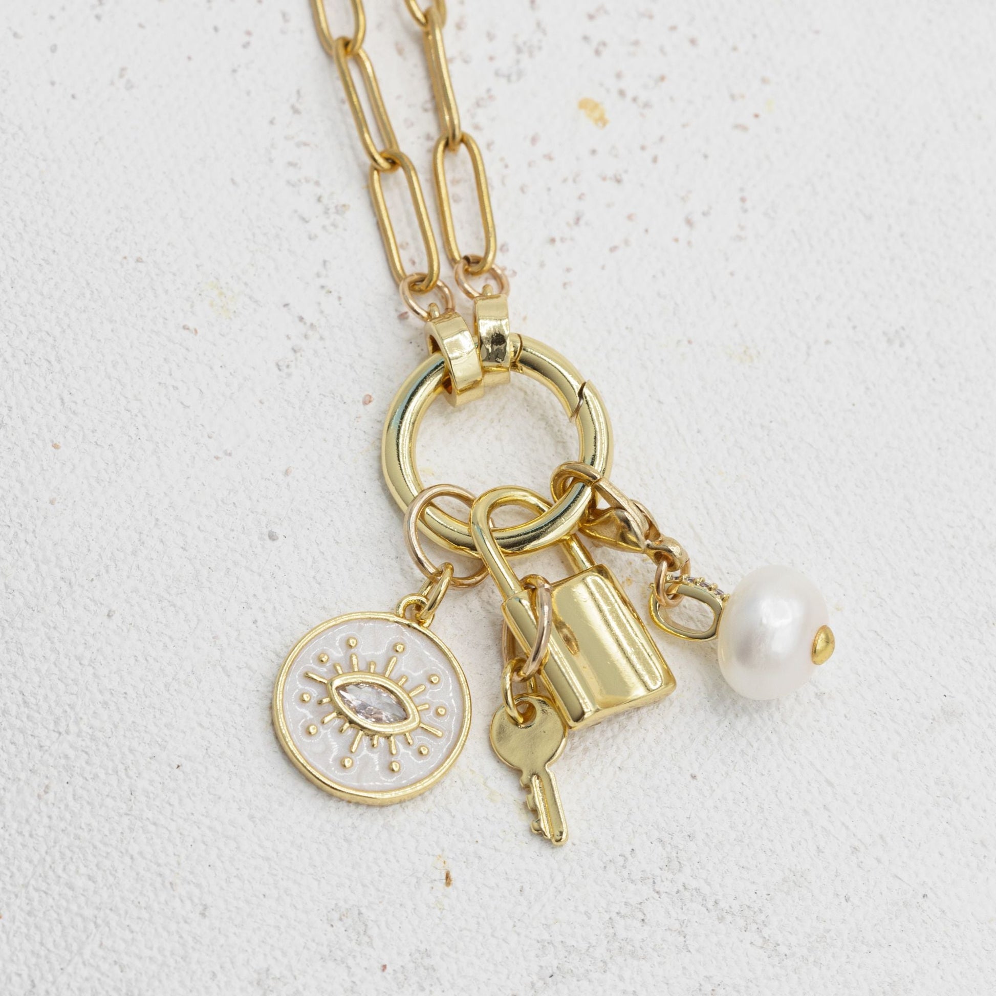 Gold Charm Necklace Chain - Emerson & Oliver - Necklace