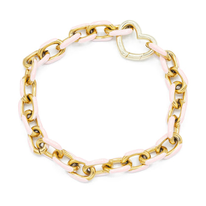 Gold Enamel Chain Bracelet - Emerson & Oliver - Bracelets