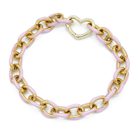 Gold Enamel Chain Bracelet - Emerson & Oliver - Bracelets
