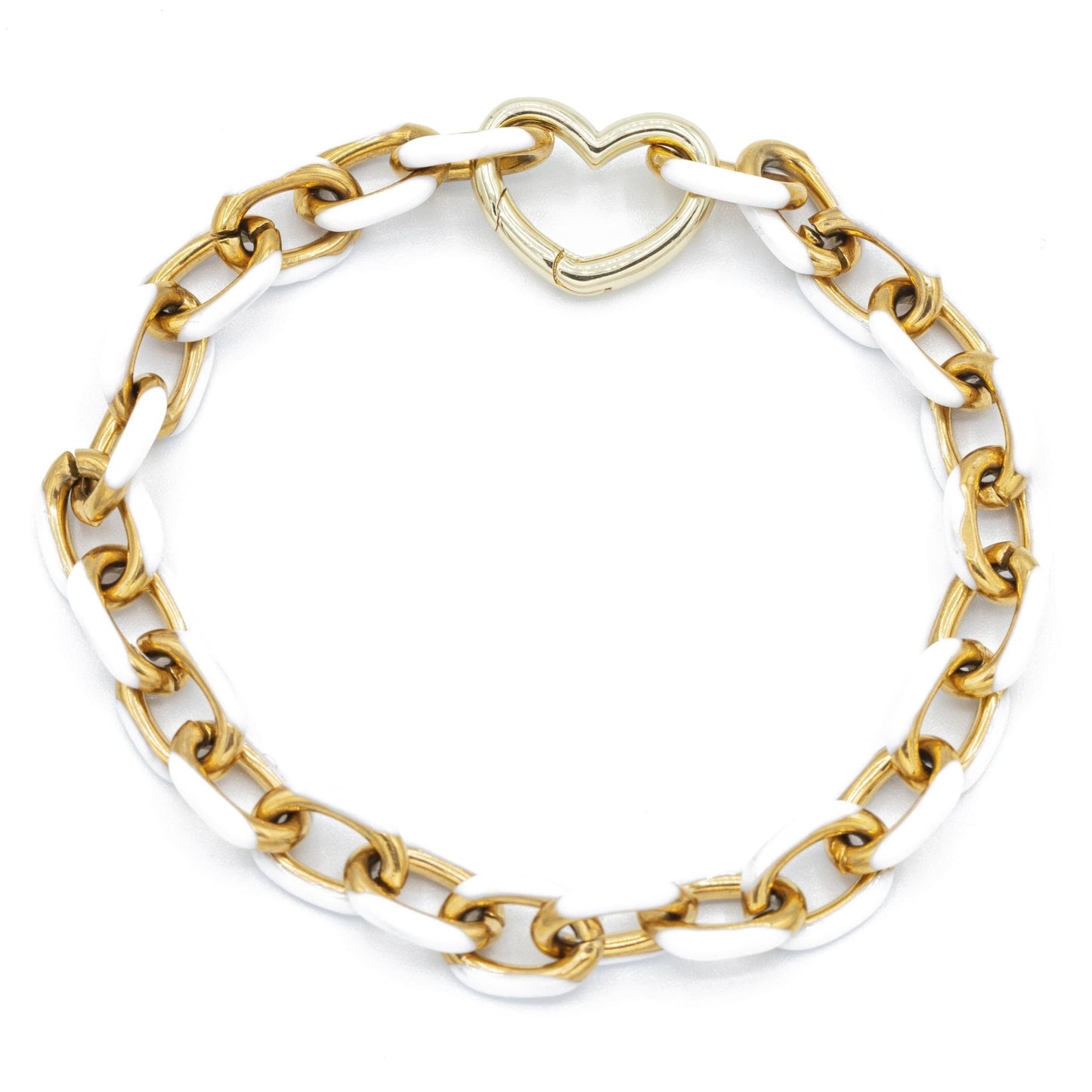 Gold Enamel Chain Bracelet - Emerson & Oliver - Bracelets