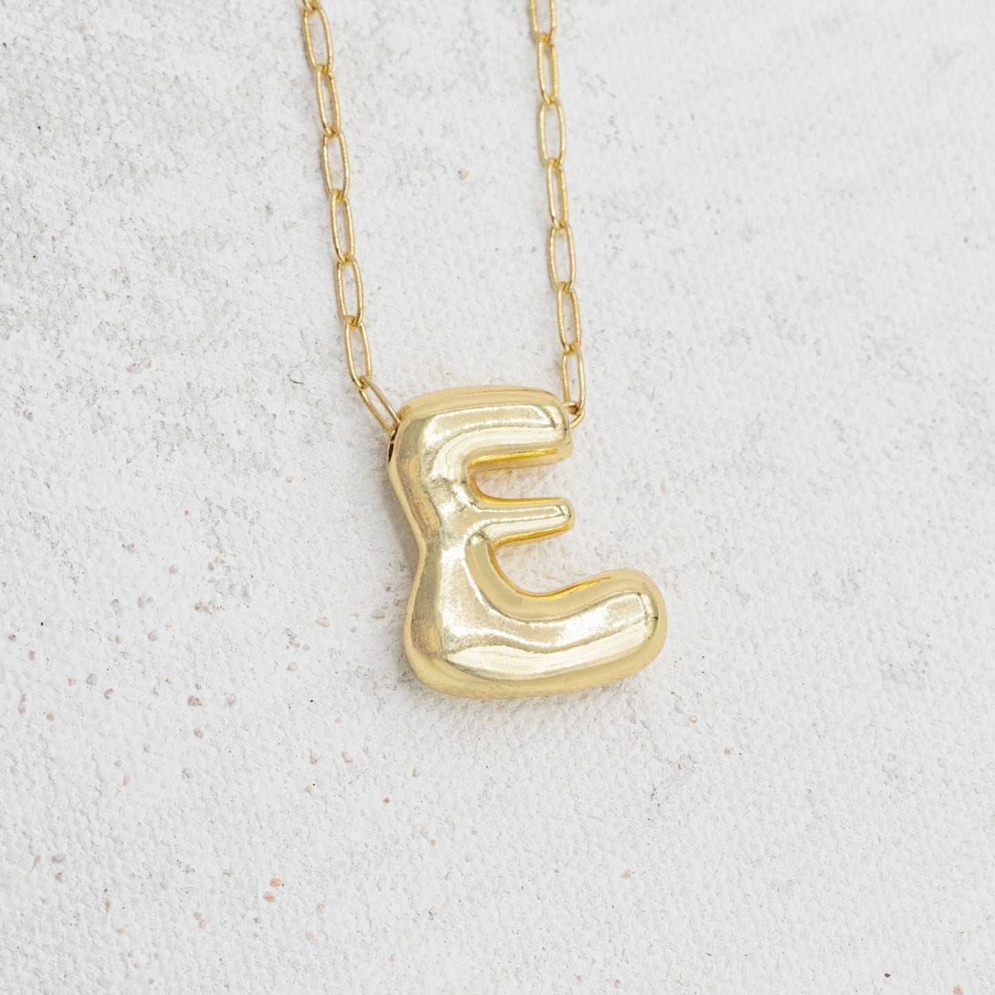 Gold Filled Chain Bubble Letter Necklace - Emerson & Oliver - Necklace