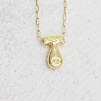 Gold Filled Chain Bubble Letter Necklace - Emerson & Oliver - Necklace