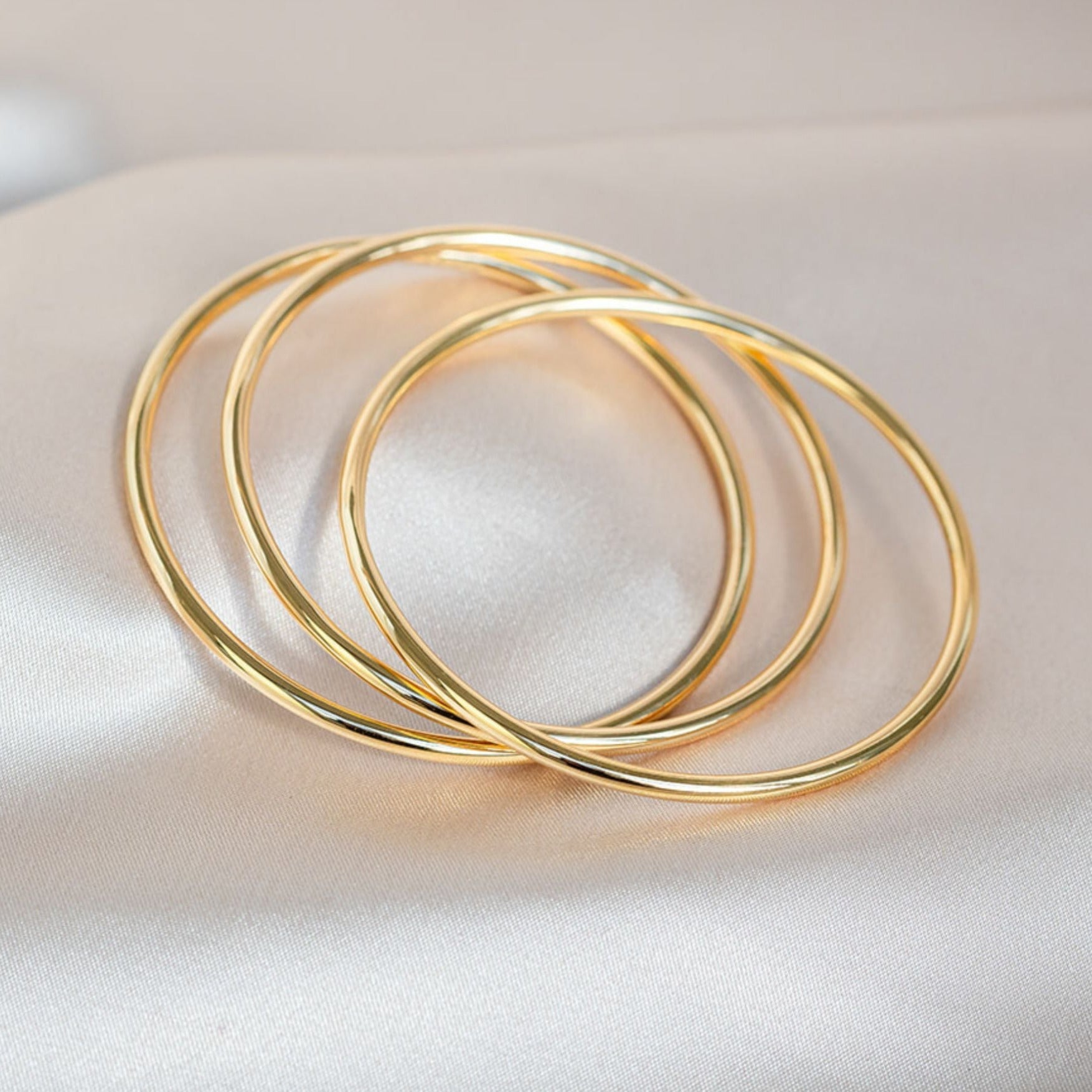 Gold Luxe Bangle Bracelets - Emerson & Oliver - E&O Bangles