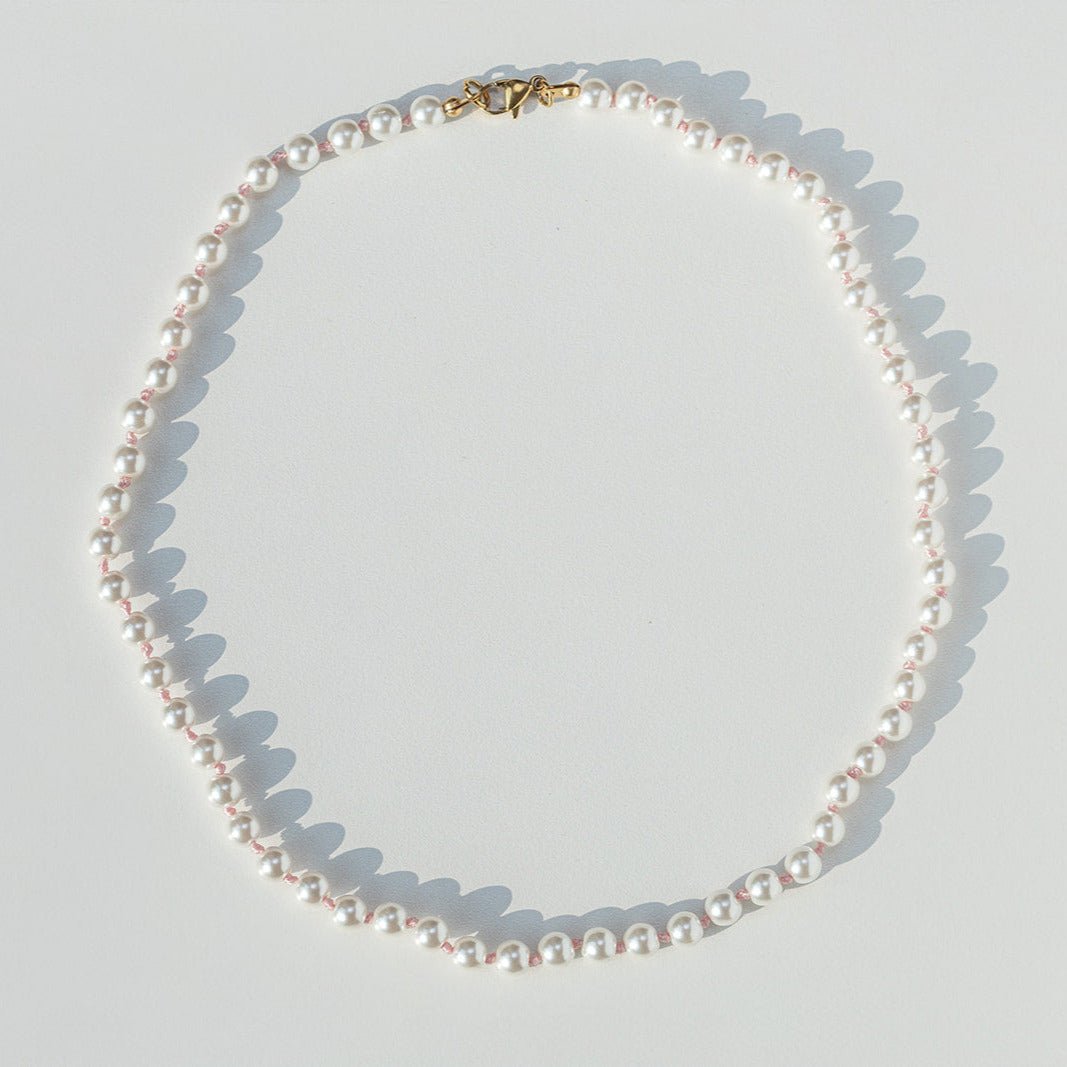 Hand Knotted Pearl Necklace - Emerson & Oliver - Necklace