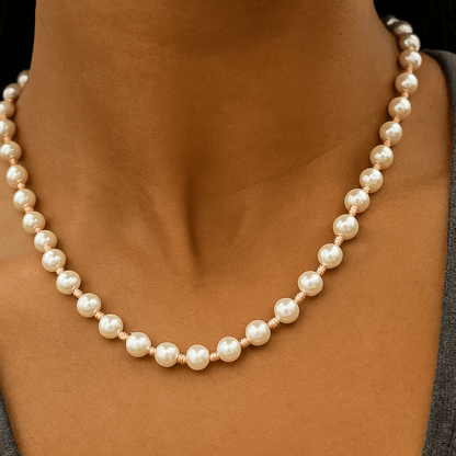 Hand Knotted Pearl Necklace - Emerson & Oliver - Necklace