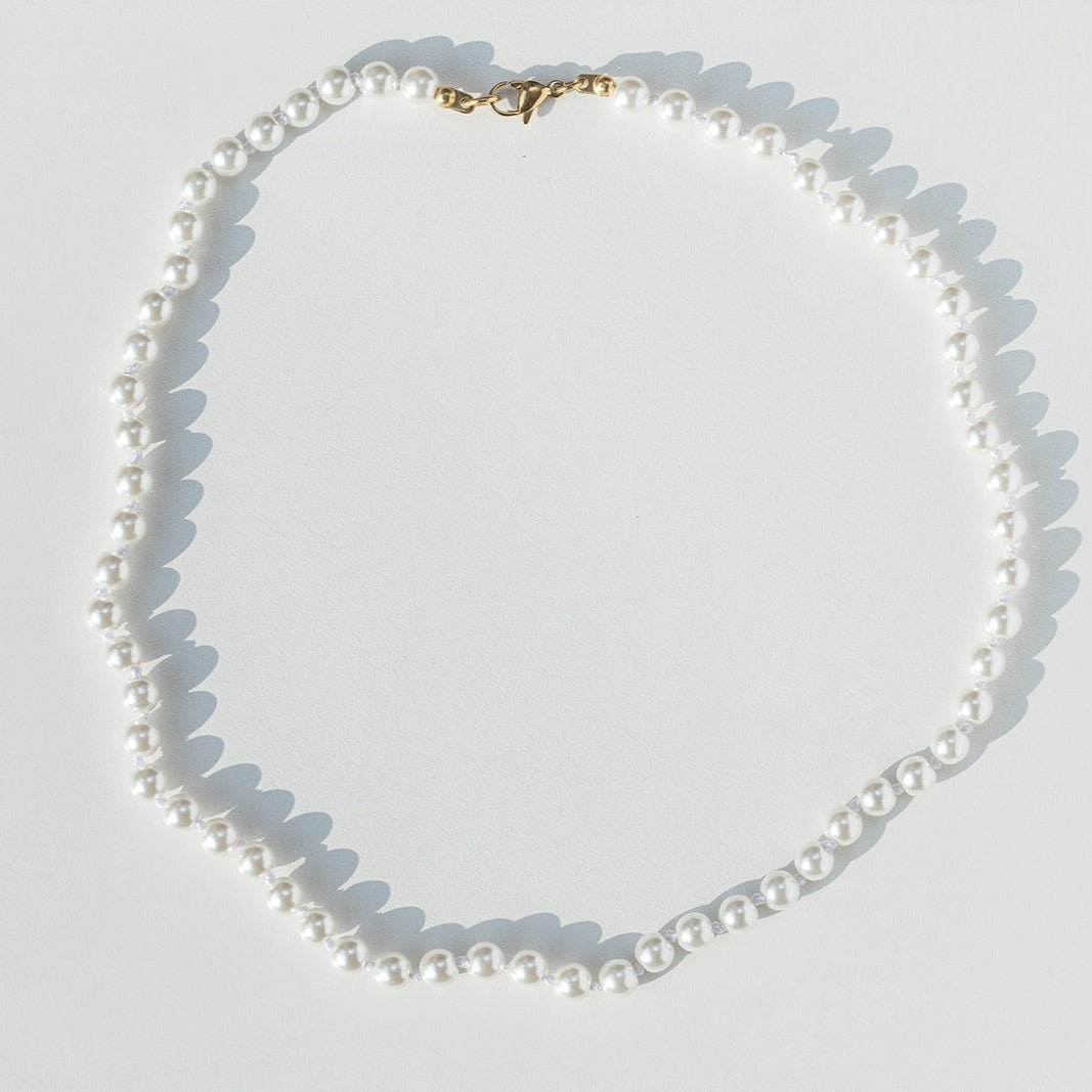 Hand Knotted Pearl Necklace - Emerson & Oliver - Necklace