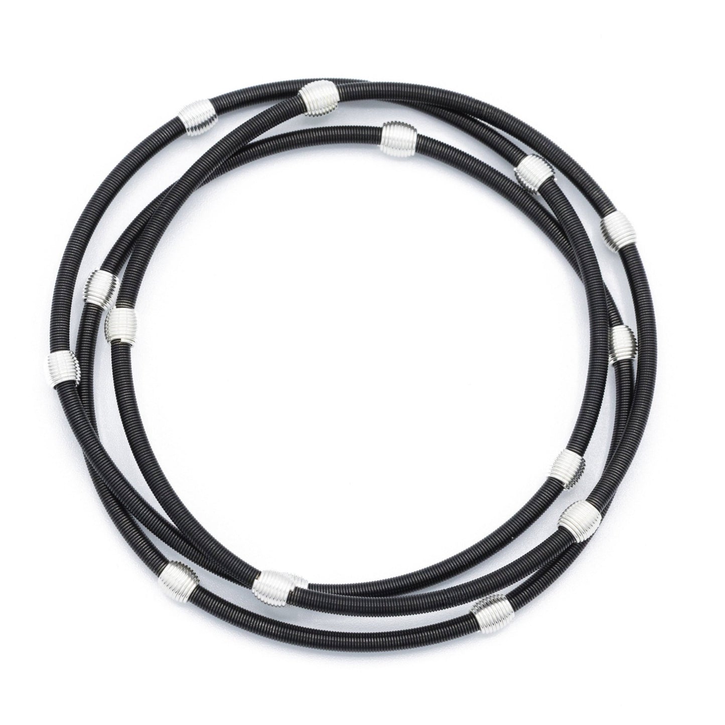 Matte Black Beaded DIA Bracelets - Emerson & Oliver - Dia Metallics