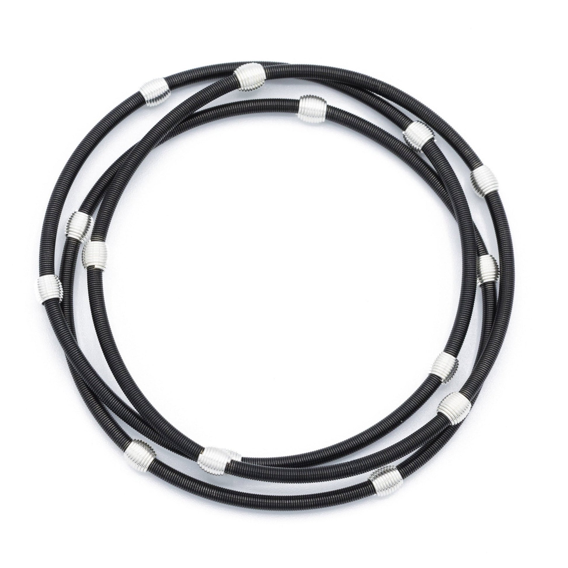 Matte Black Beaded DIA Bracelets - Emerson & Oliver - Dia Metallics