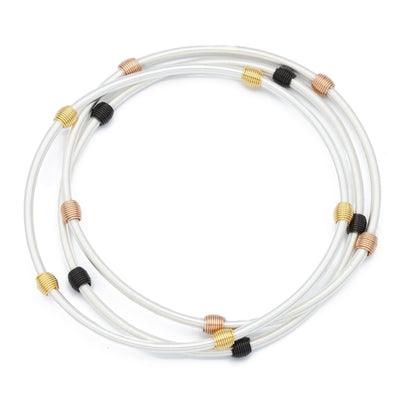 Mixed Metal Beaded DIA Bracelets - Emerson & Oliver - Dia Metallics