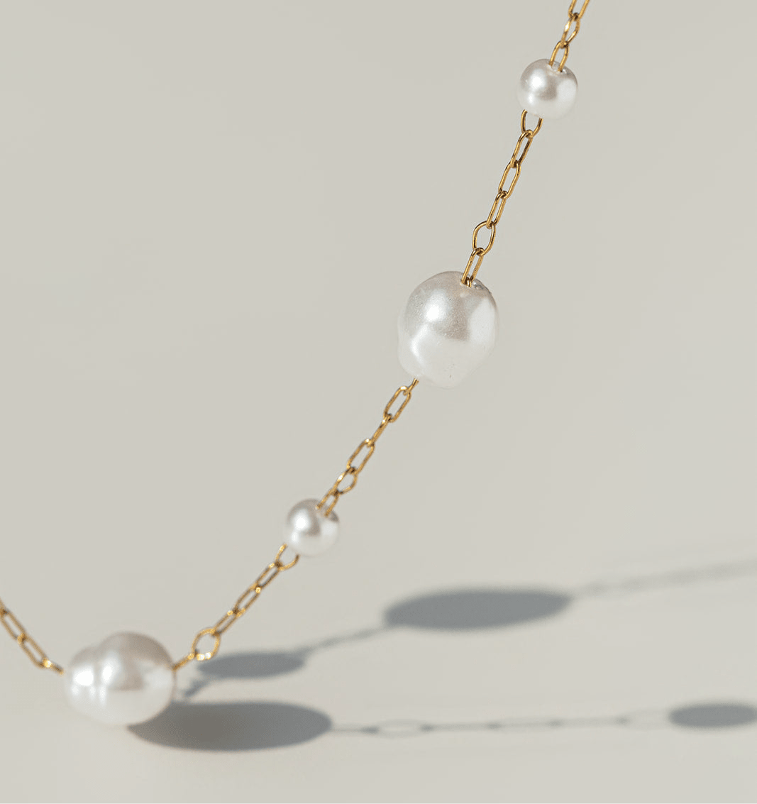 Pearl Chain Necklace - Emerson & Oliver - Necklace