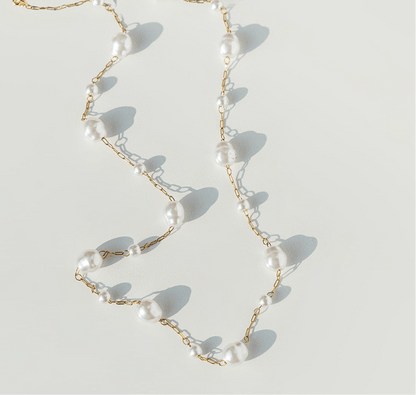 Pearl Chain Necklace - Emerson & Oliver - Necklace