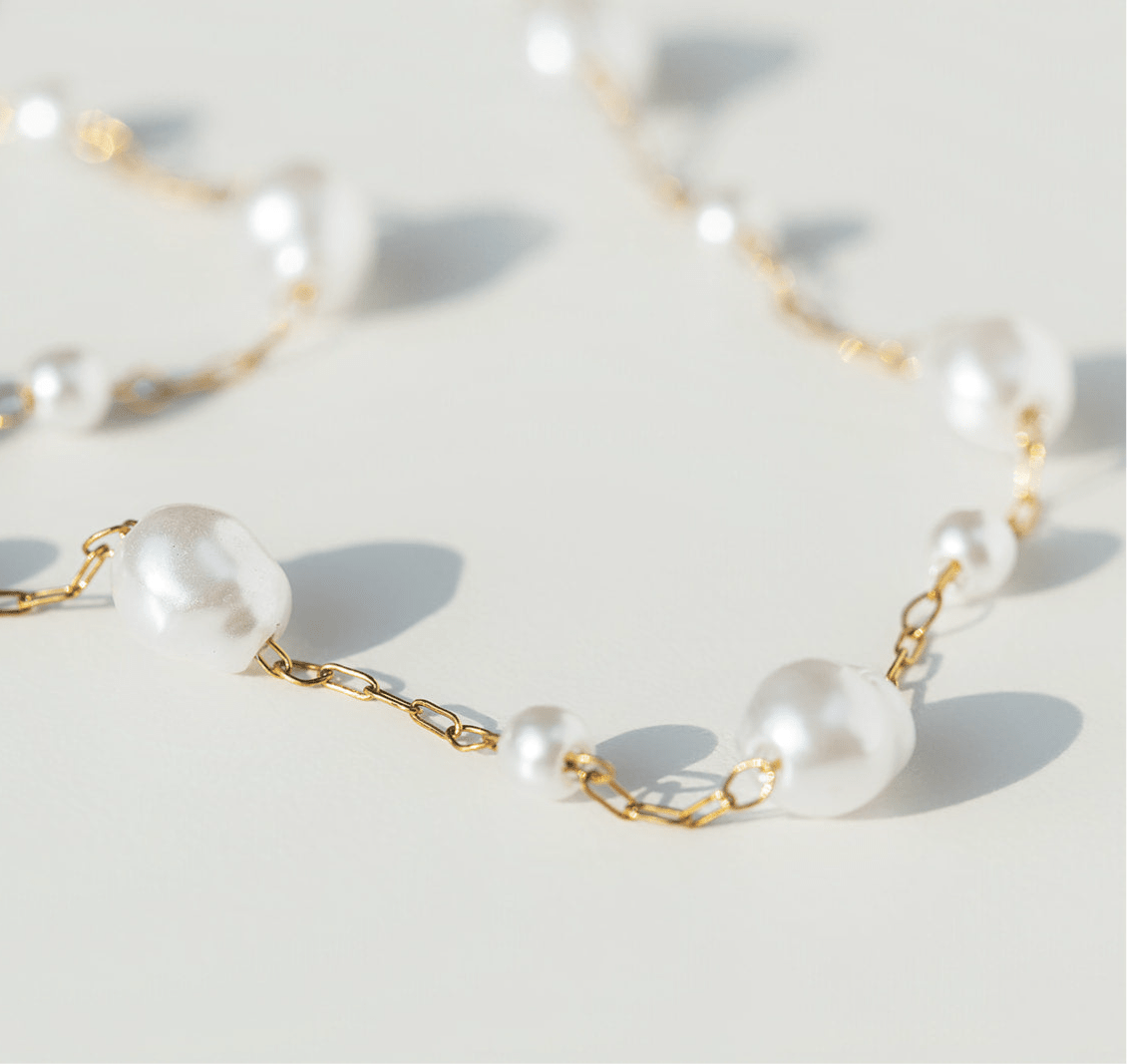 Pearl Chain Necklace - Emerson & Oliver - Necklace