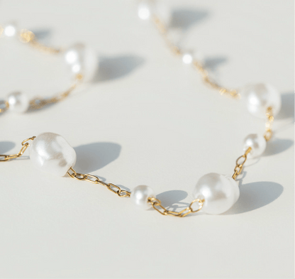 Pearl Chain Necklace - Emerson & Oliver - Necklace
