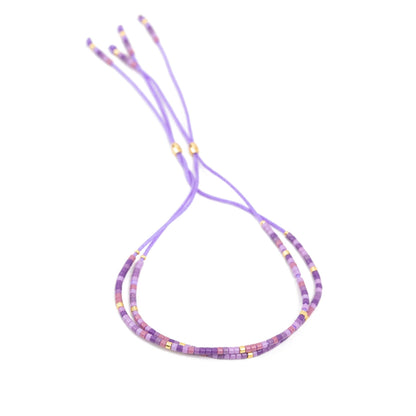 Purple Beaded Friendship Bracelets - Emerson & Oliver - Friendship Bracelets