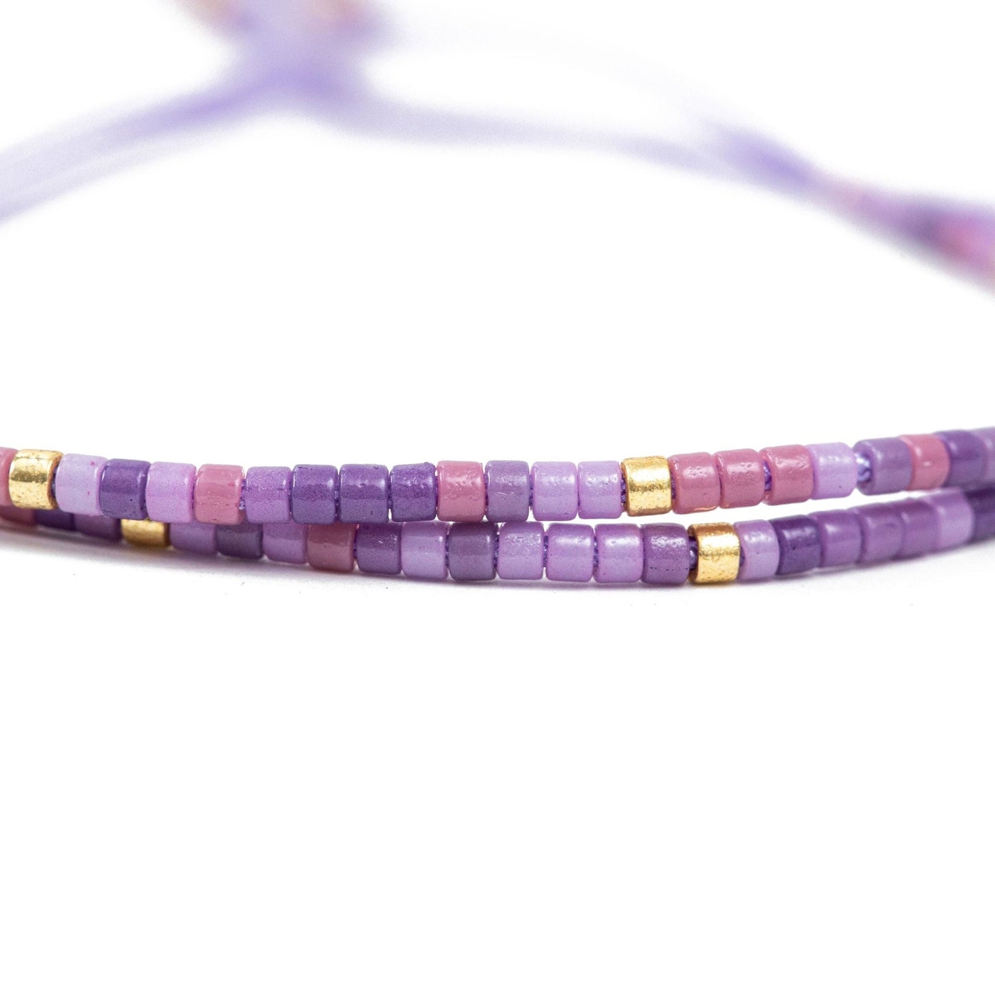 Purple Beaded Friendship Bracelets - Emerson & Oliver - Friendship Bracelets