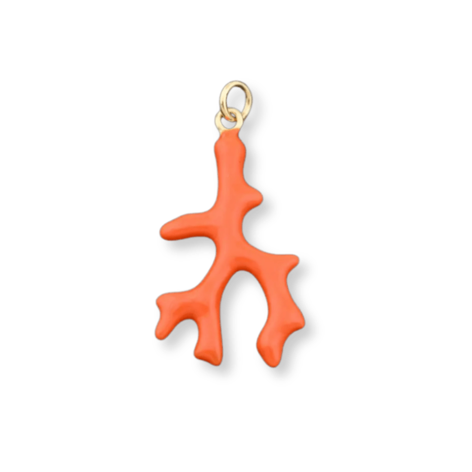 red coral charm  - Emerson & Oliver - Necklace Charm