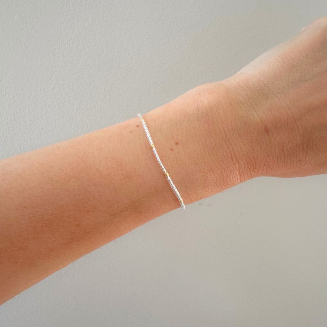 Silver Beaded Friendship Bracelets - Emerson & Oliver - Friendship Bracelets