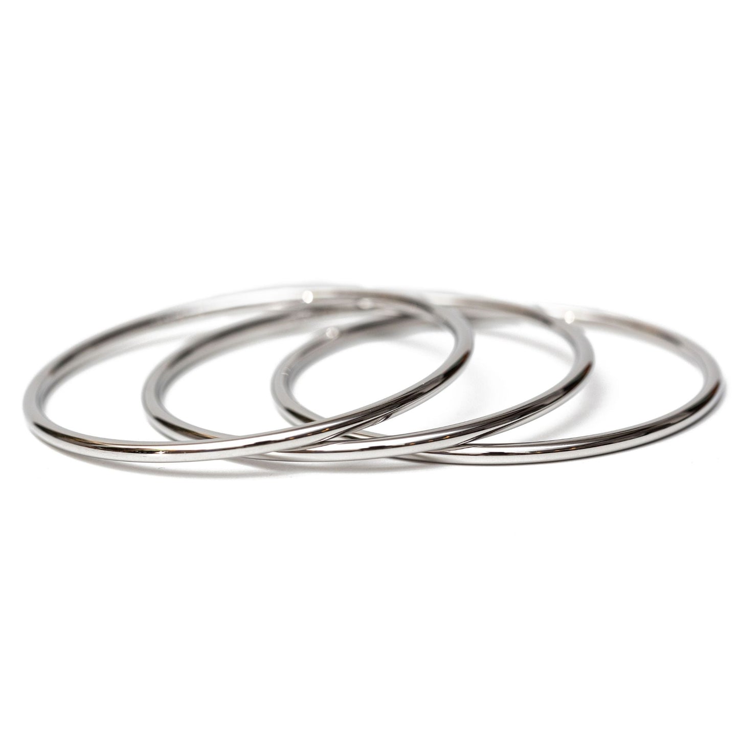 Silver Luxe Bangle Bracelets - Emerson & Oliver - E&O Bangles