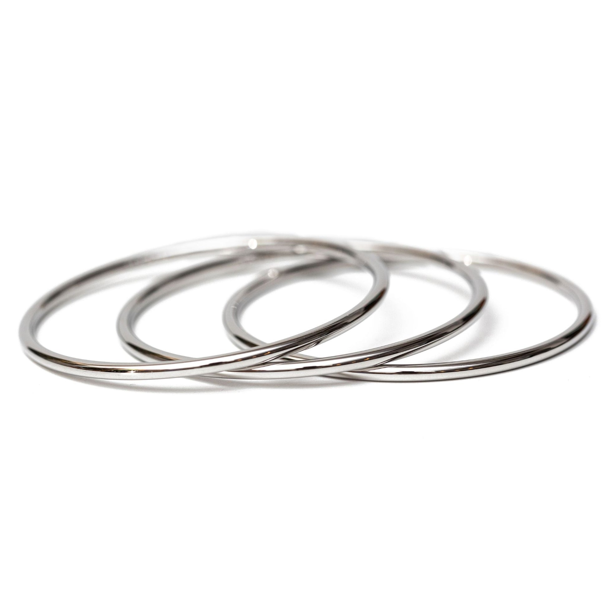Silver Luxe Bangle Bracelets - Emerson & Oliver - E&O Bangles