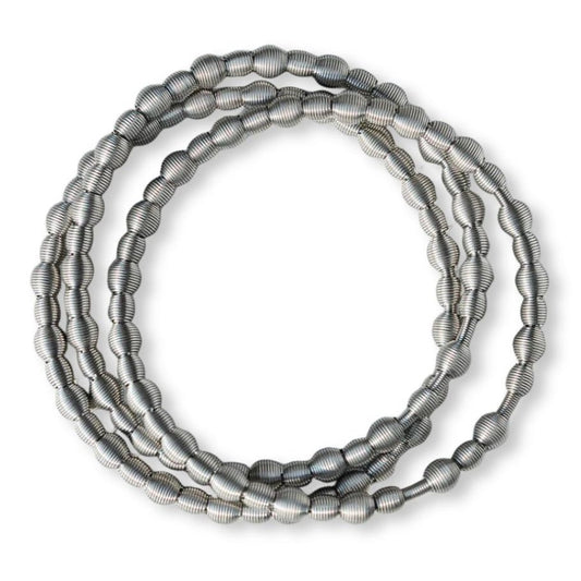 Stainless Steel ALL Beaded DIA Bracelets - Emerson & Oliver - Dia Metallics
