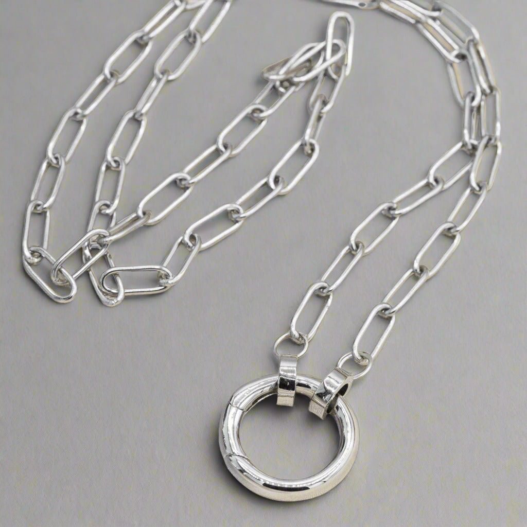 Stainless Steel Charm Necklace Chain - Emerson & Oliver - Necklace