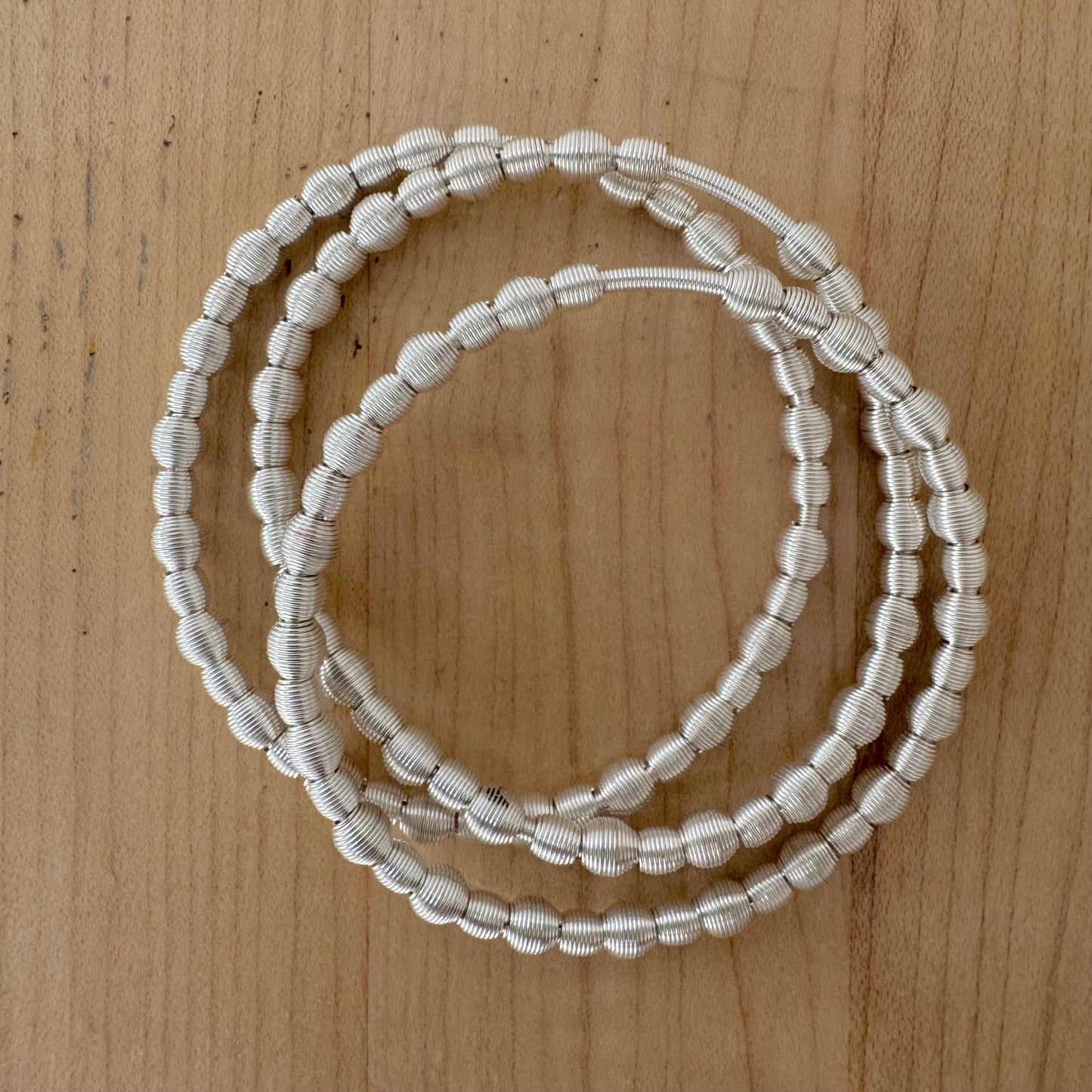 Sterling ALL Beaded DIA Bracelets - Emerson & Oliver - Dia Metallics