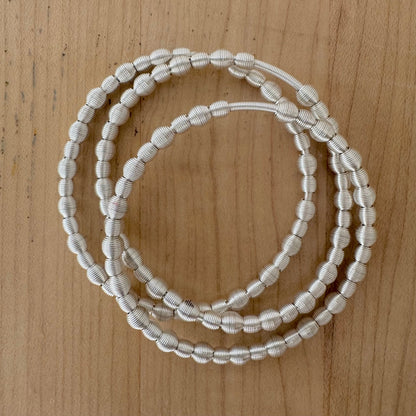Sterling ALL Beaded DIA Bracelets - Emerson & Oliver - Dia Metallics