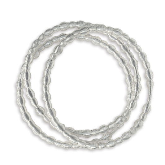 Sterling ALL Beaded DIA Bracelets - Emerson & Oliver - Dia Metallics