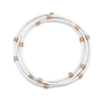 Sterling Beaded DIA Bracelets - Emerson & Oliver - Dia Metallics