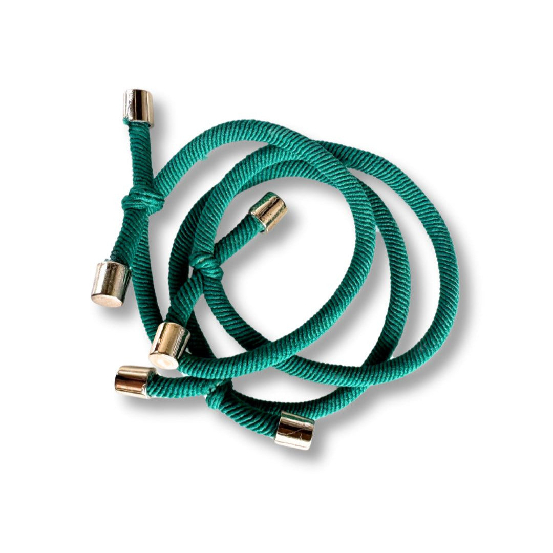 teal green Hair tie