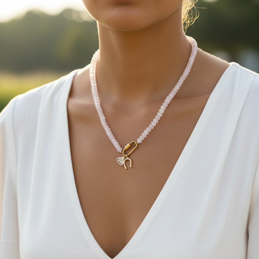 The DIA Good Fortune Charm Necklace Lifestyle