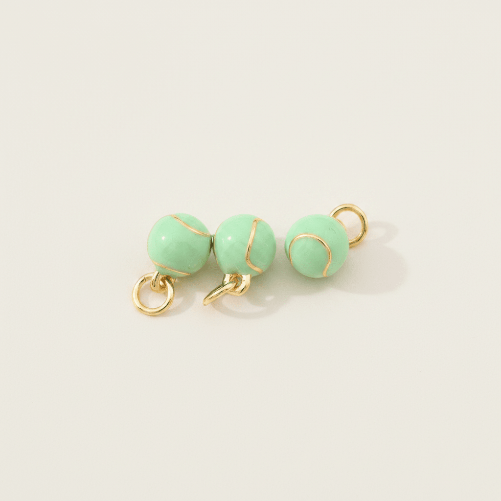 Tiny Tennis Ball Charm - Emerson & Oliver - 