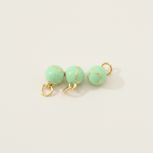 Tiny Tennis Ball Charm - Emerson & Oliver - 