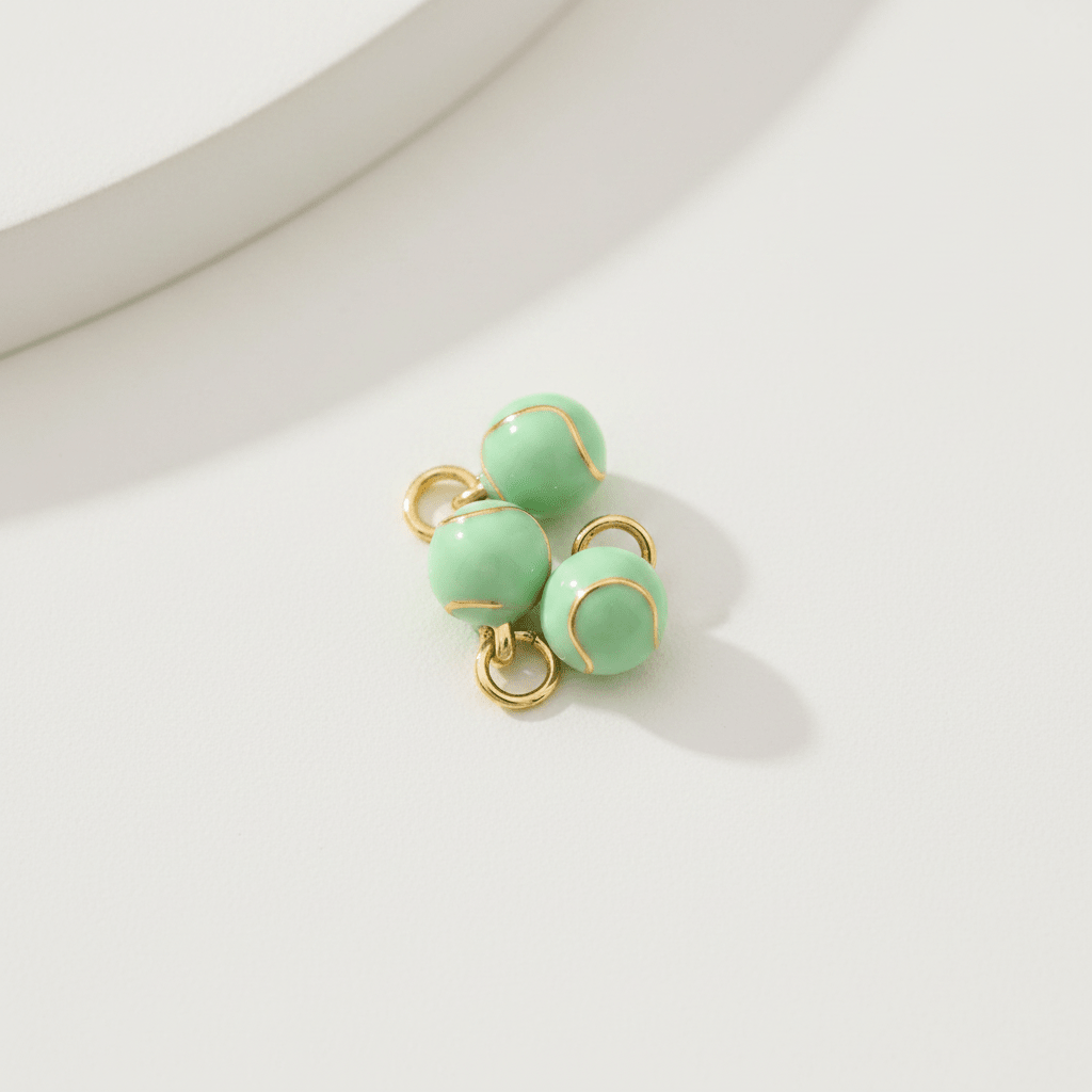 Tiny Tennis Ball Charm - Emerson & Oliver - 