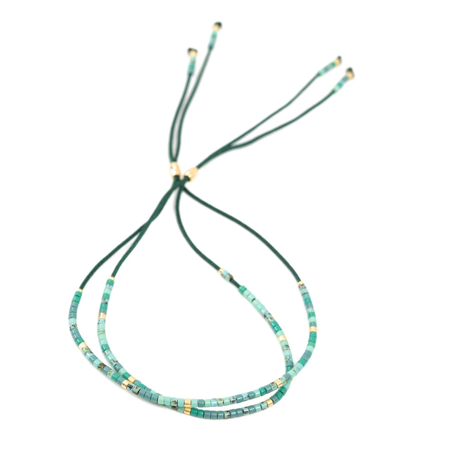 Turquoise Beaded Friendship Bracelets - Emerson & Oliver - Friendship Bracelets