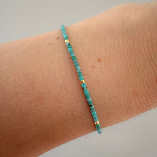 Turquoise Beaded Friendship Bracelets - Emerson & Oliver - Friendship Bracelets